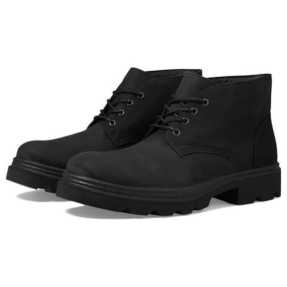 ECCO‎ MEN\'S GRAINER LACE UP LEATHER BOOTS BLACK NWOB EU 46 US 13 $225 main image 4